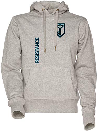 Vendax Ingress Resistance Unisex Herren Damen Kapuzenpullover Sweatshirt Grau Men's Women's Hoodie Grey von Vendax