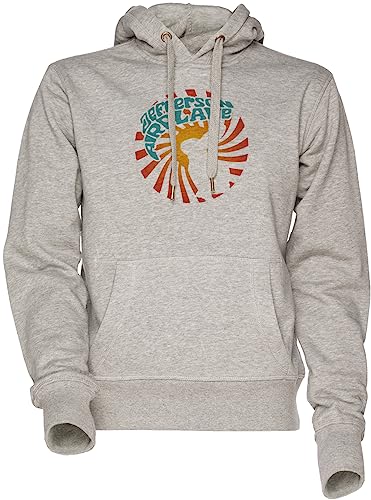 Vendax Jefferson Airplane Unisex Herren Damen Kapuzenpullover Sweatshirt Grau Men's Women's Hoodie Grey von Vendax