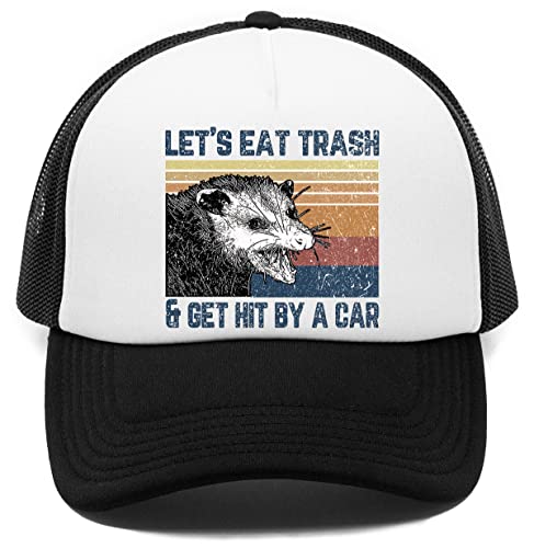 Vendax Let's Eat Trash and Get Hit by Car Kappe Baseball Rapper Cap von Vendax