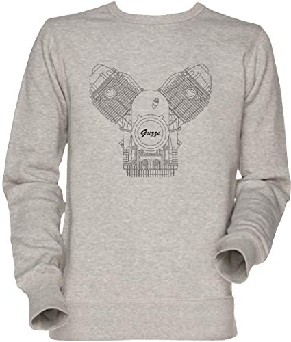 Vendax Moto Guzzi Motor Unisex Sweatshirt Grau von Vendax