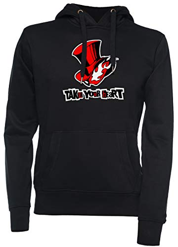 Vendax Persona 5 - Take Your Heart - Persona 5 Unisex Kapuzenpullover Schwarz von Vendax