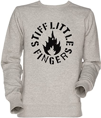 Vendax Stiff Little Fingers Herren Damen Jumper Sweatshirt Grau Men's Women's Jumper Grey von Vendax