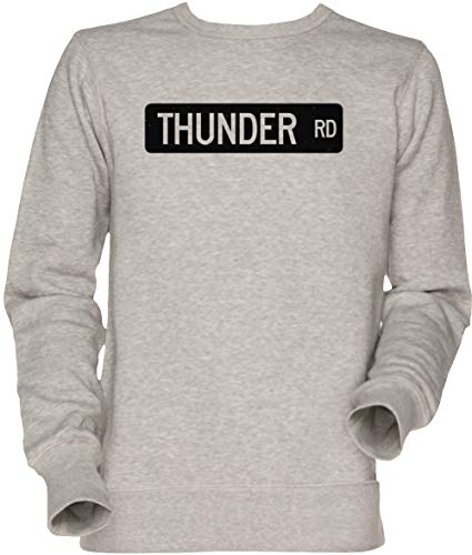 Vendax Thunder Road Street Sign Unisex Sweatshirt Grau von Vendax