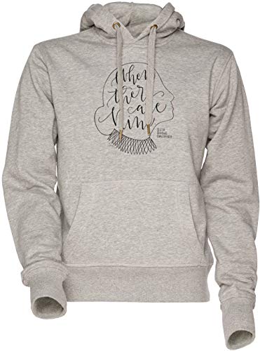 Vendax When There Are Nine - RBG Unisex Herren Damen Kapuzenpullover Sweatshirt Grau Men's Women's Hoodie Grey von Vendax