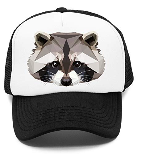 Waschbär Kinder Kappe Baseball Rapper Cap von Vendax