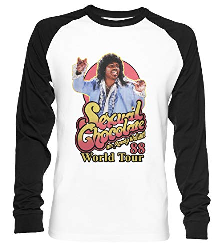 World Tour Unisex Baseball T-Shirt Langarm Herren Damen Weiß Schwarz von Vendax