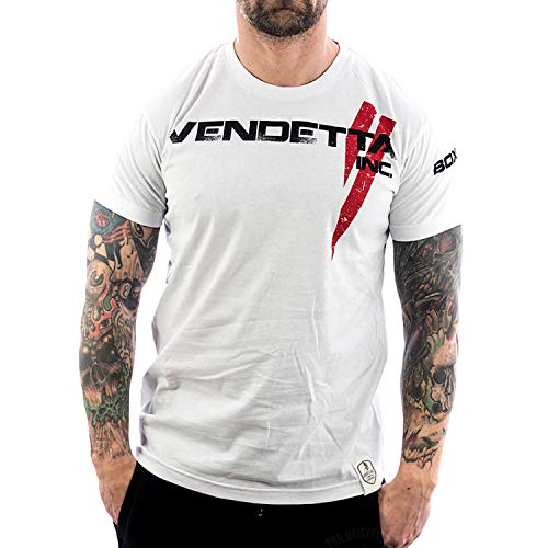 Vendetta Inc. Herren - Männer Shirt Boxing Supporter 1035 weiß (L) von Vendetta Inc.