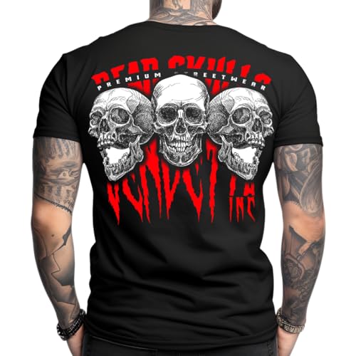 Vendetta Inc. Herren Rundhals Kurzarm T Shirt Dead Skull 3.0 schwarz 1326 (DE/NL/SE/PL, Alphanumerisch, 3XL, Regular, Regular, Schwarz) von Vendetta Inc.