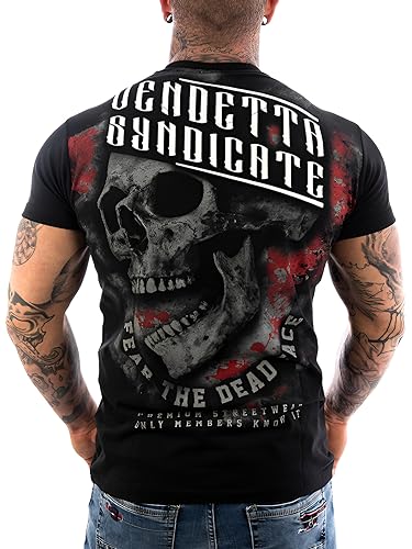 Vendetta Inc. Herren Shirt Skull Dead Face schwarz VD-1084 (3XL) von Vendetta Inc.