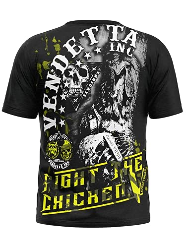 Vendetta Inc. Herren Shirt schwarz Cage Fight,Sport,Freizeit Tshirt (3XL) von Vendetta Inc.