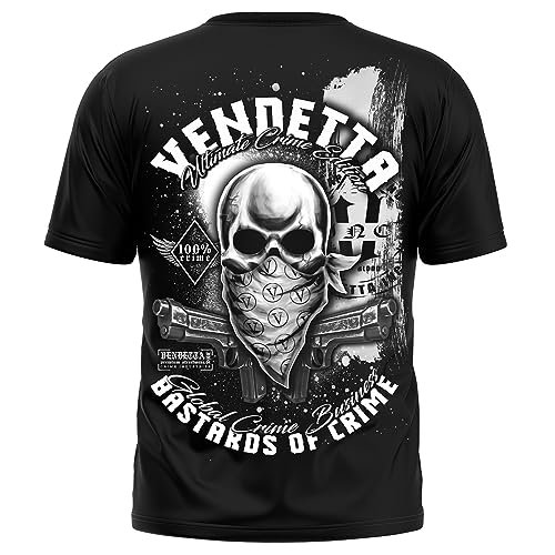 Vendetta Inc. Männer Shirt Bastards of Crime schwarz 1199 (as3, Alpha, l, Regular, Regular) von Vendetta Inc.