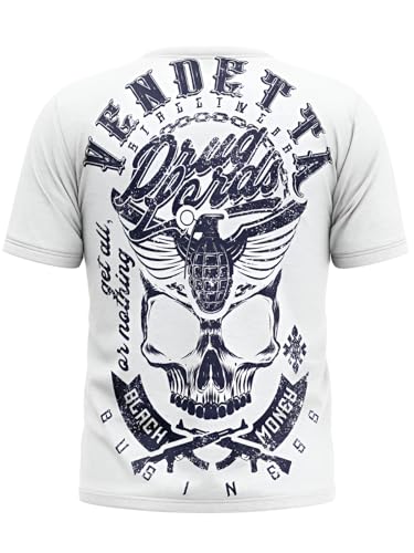 Vendetta Inc. Männer Shirt Black Money weiß - Streetwear, Tattoo Style (3XL) von Vendetta Inc.