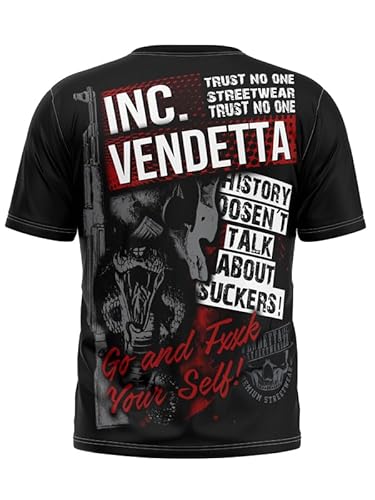 Vendetta Inc. Männer Shirt Trust schwarz Sport,Freizeit T Shirt VD-1170 (3XL) von Vendetta Inc.