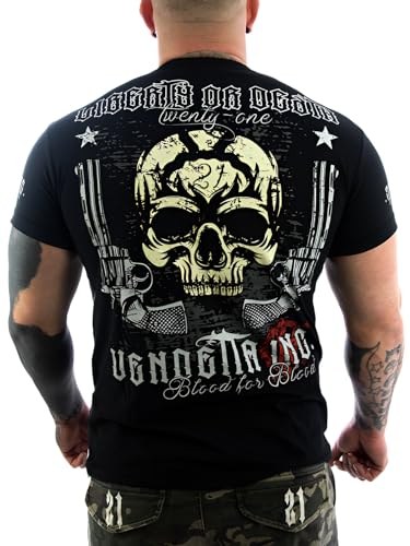 Vendetta Inc. Männer Shirt schwarz Sport,Freizeit Liberty or Death 1148 (5XL, 5X_l) von Vendetta Inc.