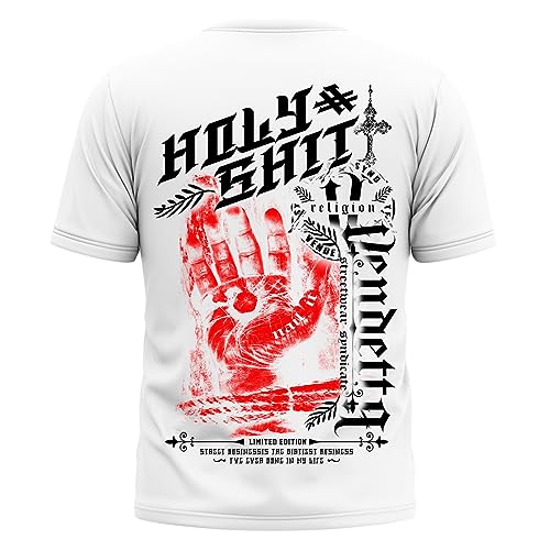 Vendetta Inc. Männer T Shirt Holy weiß VD-1227 Rundhals Baumwolle (as3, Alpha, l, Regular, Regular) von Vendetta Inc.
