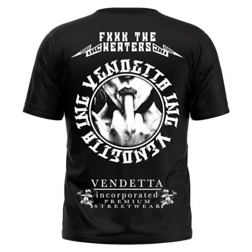 Vendetta Inc. Männer Tshirt F.2.0 Rundhals schwarz VD-1210 (as3, Alpha, l, Regular, Regular) von Vendetta Inc.