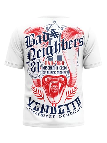 Vendetta Inc. Shirt Bad Nightbers weiß 1186 Männer T Shirt Sport,Freizeit (4XL) von Vendetta Inc.