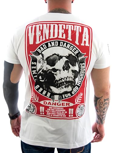 Vendetta Inc. Shirt Bad and Danger Männer T-Shirt weiß VD-1174 (L) von Vendetta Inc.