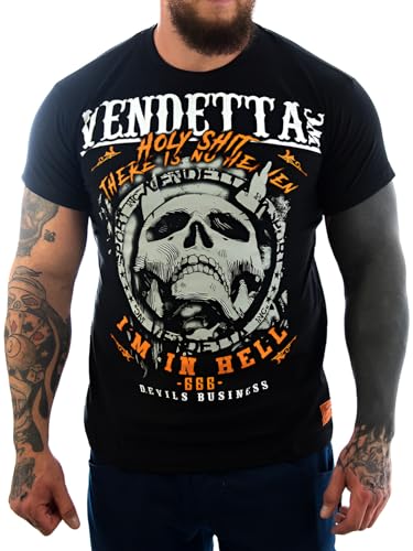 Vendetta Inc. Shirt In Hell schwarz Männer T Shirt Sport Freizeit (3XL) von Vendetta Inc.