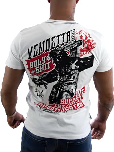 Vendetta Inc. Shirt Ive Support weiß 1185 Männer T-Shirt Sport,Freizeit (4XL) von Vendetta Inc.