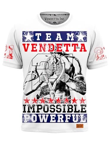 Vendetta Inc. Shirt Powerful weiß Männer T Shirt Sport,Freizeit NEU (4XL) von Vendetta Inc.