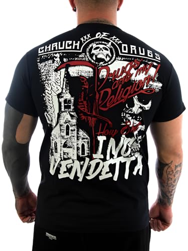 Vendetta Inc. Shirt Religion schwarz 1163 Männer T Shirt Sport,Freizeit NEU (L) von Vendetta Inc.