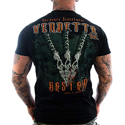 Vendetta Inc. Shirt Skull Knives schwarz Sport, Freizeit Party Tattoo Streewear Männer T-Shirt (M) von Vendetta Inc.