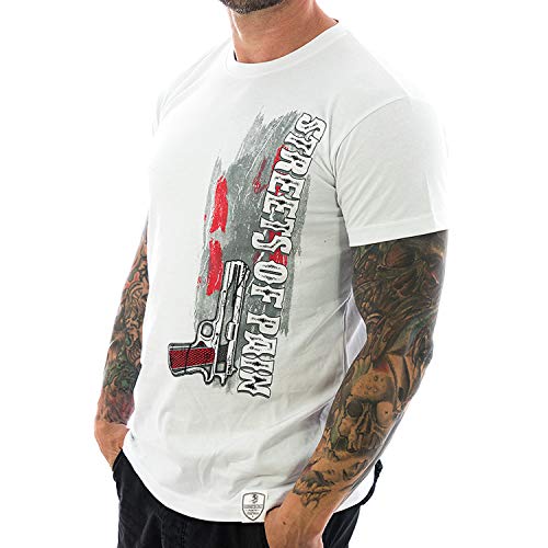 Vendetta Inc. Shirt Streets of Pain Tattoo Clubwear Herren T-Shirt 1064 weiß (L) von Vendetta Inc.