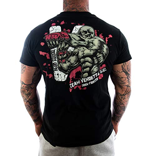 Vendetta Inc. Shirt Team MMA 1115 schwarz Freizeit,Sport Männer T-Shirt (M) von Vendetta Inc.