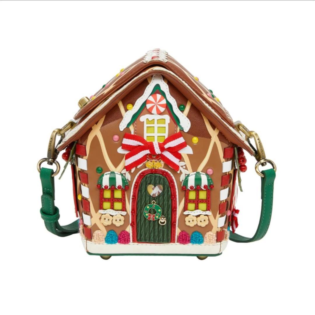 Vendula - Handtasche M. Überschlag Gingerbread Houses House Bag Multicolor Multicolor - Gr. - S von Vendula