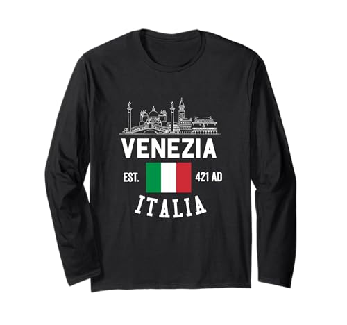 Venezia Italia Souvenir Venedig Italien Erinnerung Männer Frauen Langarmshirt von Venezia Italia Souvenir Venice Italy
