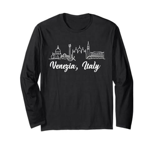 Venezia Italia Souvenir Venedig Italien Erinnerung Männer Frauen Langarmshirt von Venezia Italia Souvenir Venice Italy