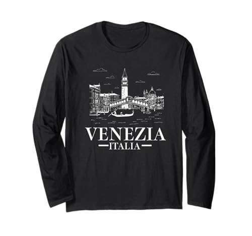 Venezia Italia Souvenir Venedig Italien Erinnerung Männer Frauen Langarmshirt von Venezia Italia Souvenir Venice Italy