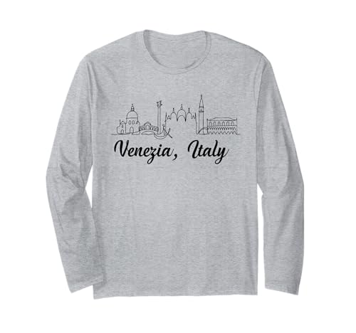 Venezia Italia Souvenir Venedig Italien Erinnerung Männer Frauen Langarmshirt von Venezia Italia Souvenir Venice Italy