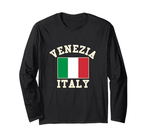 Venezia Italia Souvenir Venedig Italien Flagge Erinnerung Männer Frauen Langarmshirt von Venezia Italia Souvenir Venice Italy