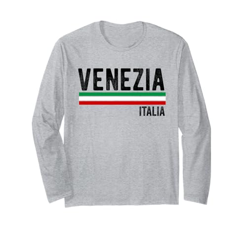 Venezia Italia Souvenir Venedig Italien Flagge Erinnerung Männer Frauen Langarmshirt von Venezia Italia Souvenir Venice Italy