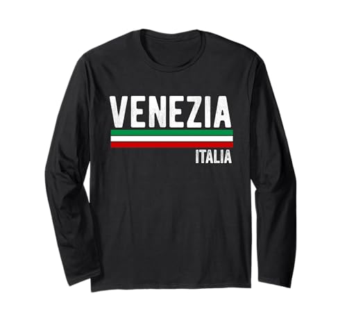 Venezia Italia Souvenir Venedig Italien Flagge Erinnerung Männer Frauen Langarmshirt von Venezia Italia Souvenir Venice Italy