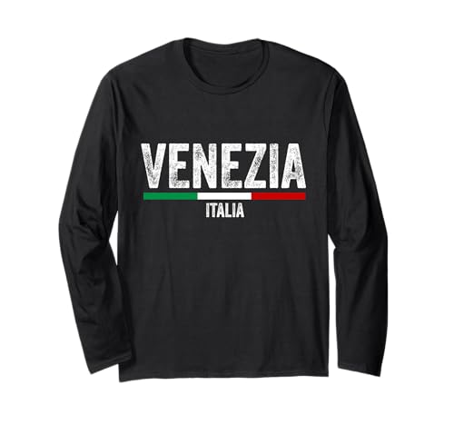 Venezia Italia Souvenir Venedig Italien Flagge Erinnerung Männer Frauen Langarmshirt von Venezia Italia Souvenir Venice Italy
