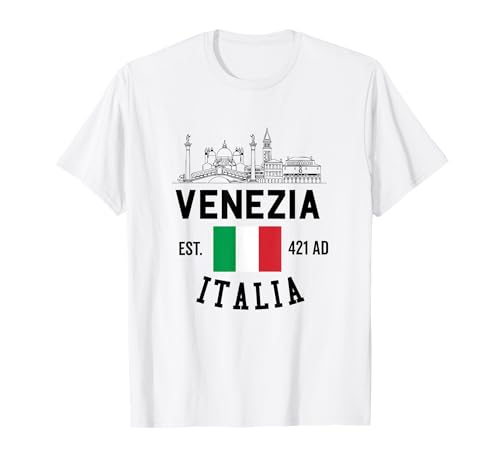 Venezia Italia Souvenir Venedig Italien Flagge Erinnerung Männer Frauen T-Shirt von Venezia Italia Souvenir Venice Italy