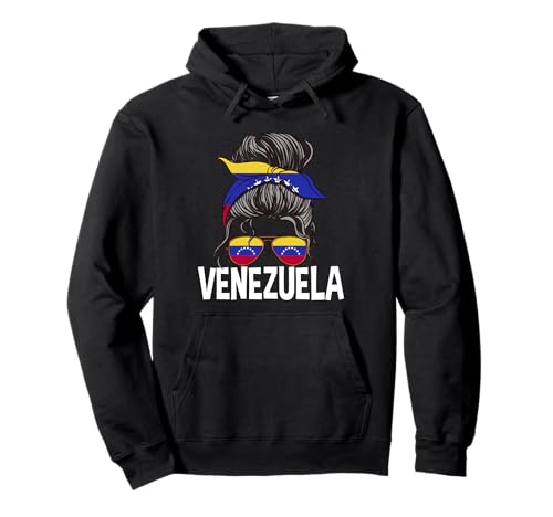 Venezuela Mädchen Unordentlicher Haarknoten venezolanische Mädchen Frauen Pullover Hoodie Venezuela Mädchen Unordentlicher Haarknoten venezolanische Mädchen Frauen Pullover Hoodie von Venezuela Flag Designs Proud Venezuelan Roots