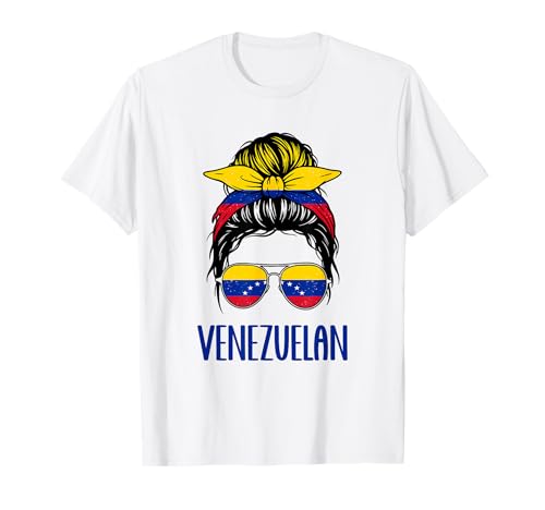Venezuela-Flagge, unordentliches Haar, hispanisches Erbe, venezolanisches Mädchen T-Shirt Venezuela-Flagge, unordentliches Haar, hispanisches Erbe, venezolanisches Mädchen T-Shirt von Venezuela Flag Gifts Girls Venezuelan Shirt Women