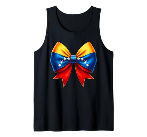 Venezuela-Flagge Frauen Urlaub Venezuela Schleife Venezuela-Flagge Tank Top Venezuela-Flagge Frauen Urlaub Venezuela Schleife Venezuela-Flagge Tank Top von Venezuela Flag Girls Celebrate Hispanic Heritage