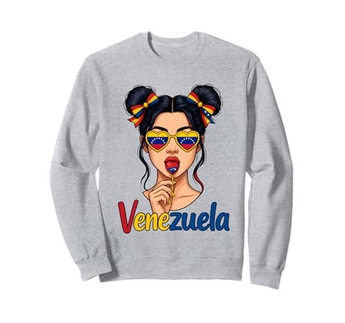 Venezolanisches Mädchen Messy Bun Pride Latina Venezuela Flagge Frauen Sweatshirt Venezolanisches Mädchen Messy Bun Pride Latina Venezuela Flagge Frauen Sweatshirt von Venezuela Women Messy Bun Girls Venezuela Pride