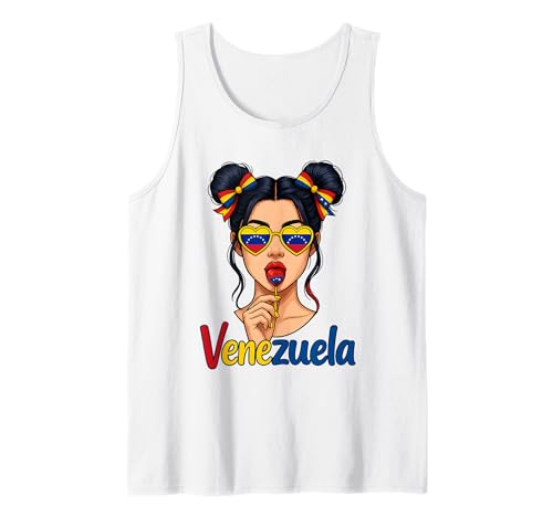 Venezolanisches Mädchen Messy Bun Pride Latina Venezuela Flagge Frauen Tank Top Venezolanisches Mädchen Messy Bun Pride Latina Venezuela Flagge Frauen Tank Top von Venezuela Women Messy Bun Girls Venezuela Pride