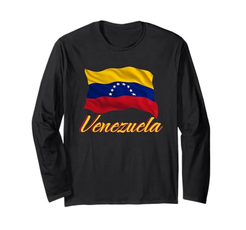 Venezolanische Flagge Venezuelas Damen Kinder Langarmshirt von Venezuelan Heritage Clothing & Gifts