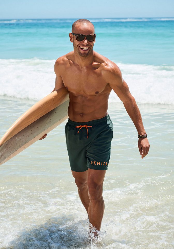 Venice Beach Badeshorts seitliche Eingrifftasche mit Reißverschluss von Venice Beach