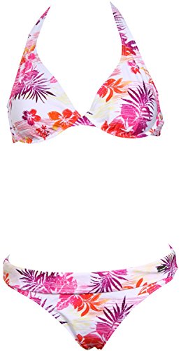 Venice Beach Bügel-Bikini C white pink - 40C von Venice Beach