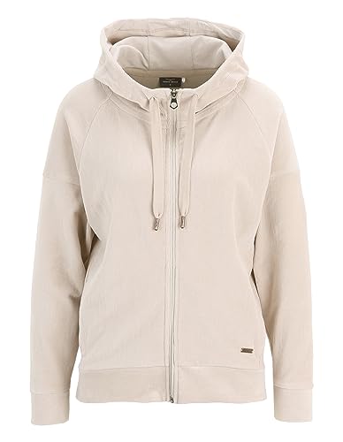 Venice Beach Sport-Sweatjacke für Damen mit Kapuze JOLINA L, almond cream von Venice Beach