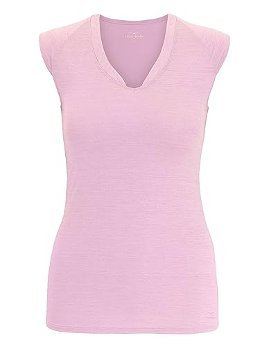 Venice Beach Sport-T-Shirt für Damen mit lässiger Schnittform und V-Ausschnitt ELEAMEE L, Pale Mauve von Venice Beach