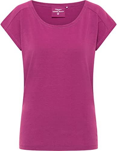 Venice Beach Sport-T-Shirt für Damen mit lässiger Schnittform und geradem Saum Alice L, deep Fuchsia von Venice Beach